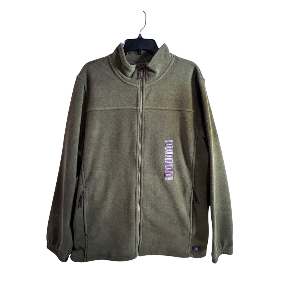 ZeroXposur Tech Fleece Jacket XL Olive Green Full Zip Mens